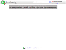 Tablet Screenshot of online-calculator.com